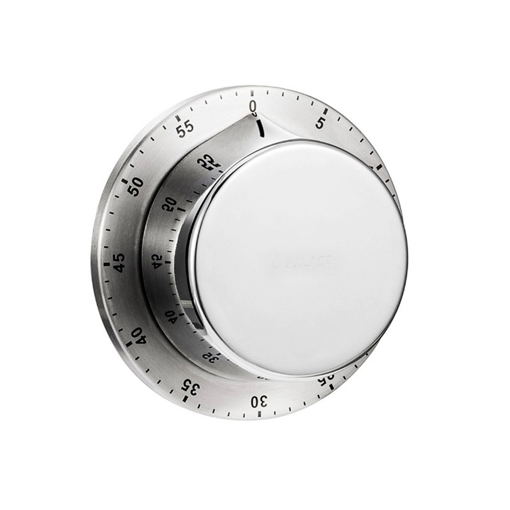 Stainless Steel Kitchen Magnetic Manual Mechanical Cooking Timer Home Mechanical Reminder Baking Timer Countdown Tool