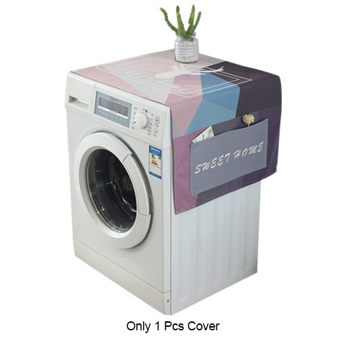 Household Washing Machine Covers Waterproof Refrigerator Dust Washer Case Tumble Dryer Laundry Gadgets Pocket Organizer Product: D Cover