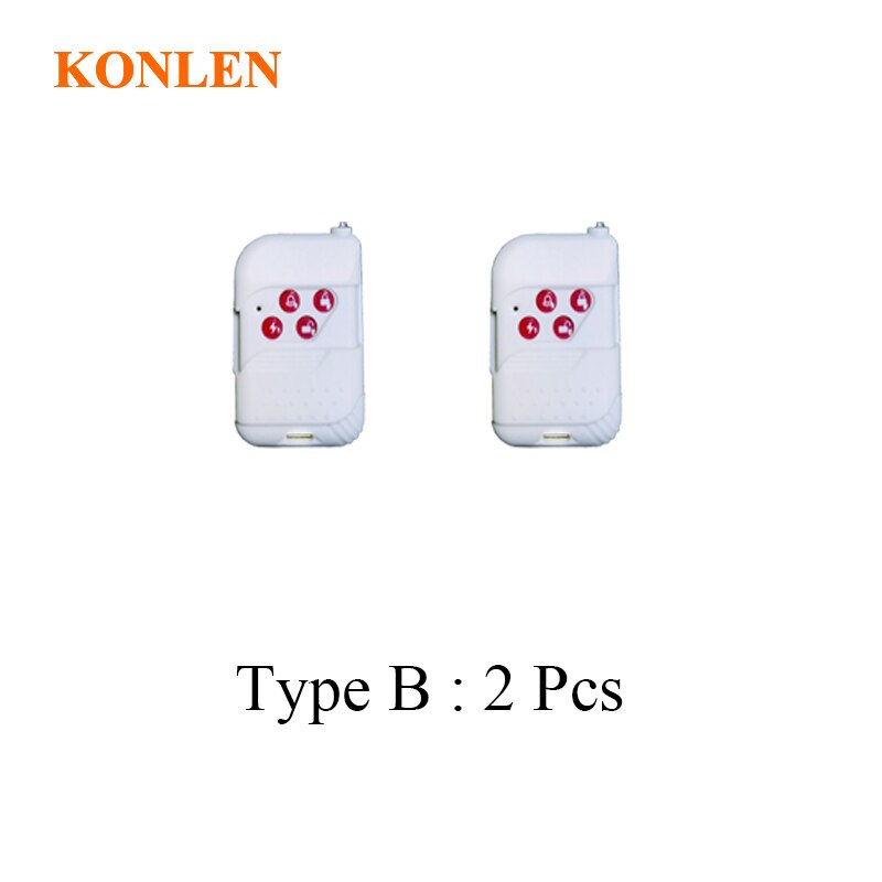 Kaukosäädin kauko-ohjain avaimenperä  h36 h37 h24 h23 hälytyspaneelille: Tyyppi b