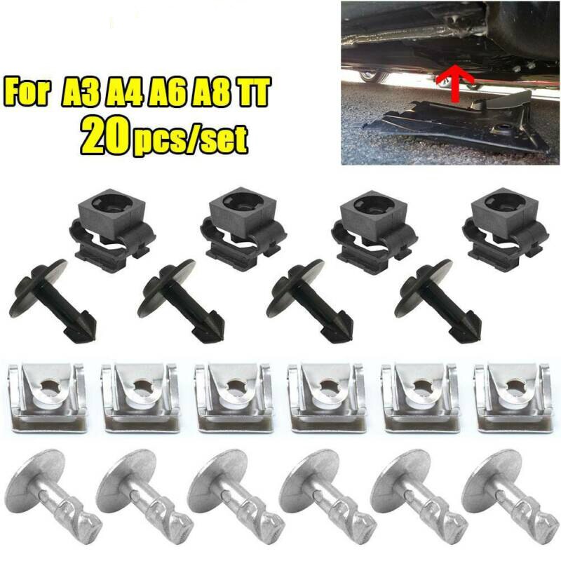 Engine Undertray Underbody Shield Clips Fastener Kit For A4 B6 A6 A8 TT Mk1 And