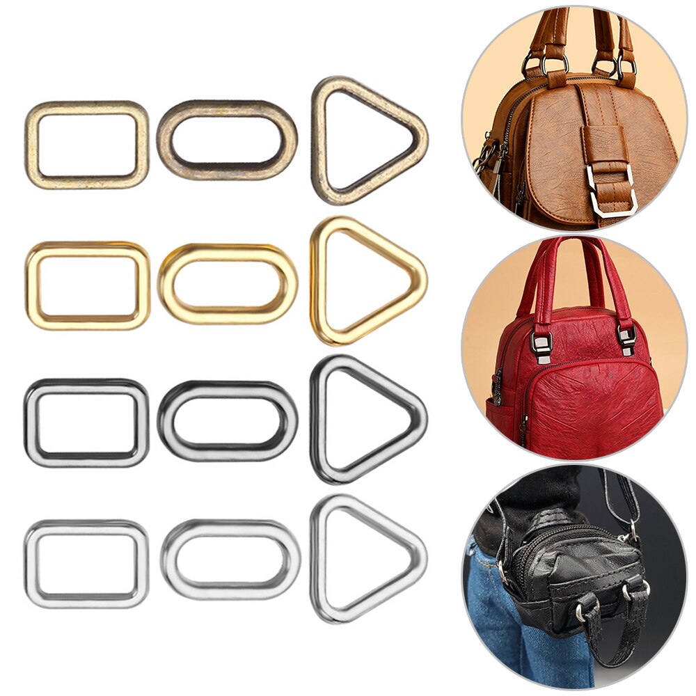 20Pcs 4Mm Mini Ovale/Vierkante/Driehoek Pop Zak Gesp Diy Pop Ultra-Kleine Bagage Kleding schoenen Hardware Onderdelen Accessoires