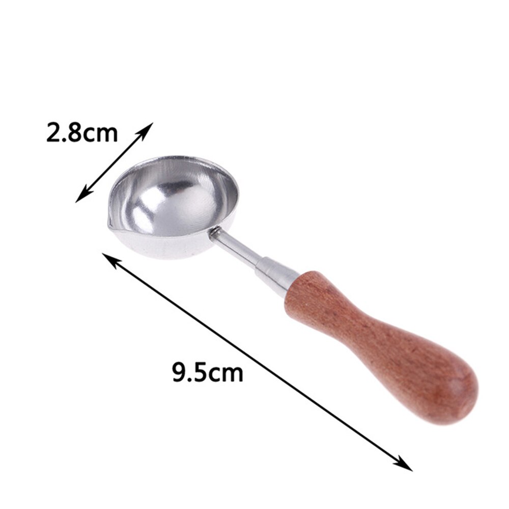 Anti Zegellak Lepel Houten Handvat Retro Wax Stempelen Lepels Uitnodigingskaarten Decoratieve Postzegels Craft: E