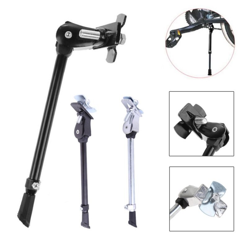 Fietsen Legering Fiets Ondersteuning Verstelbare Voet Brace Kick Stand Voor Fiets Mtb Road Mountainbike Kickstand