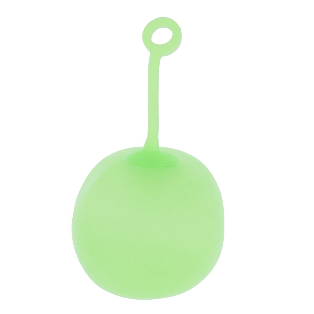 Stretchy Bounce Ball TPR Balloon for Children Toys Blow to 30cm S: Green S