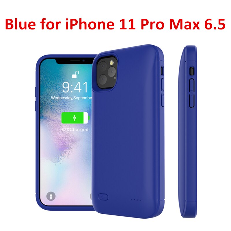 Voor Iphone 11 Se 5 5S Battery Charger Case 4000 Mah Externe Power Bank Opladen Cover Voor Iphone Xs 7 8 Plus 6 6S Batterij Case