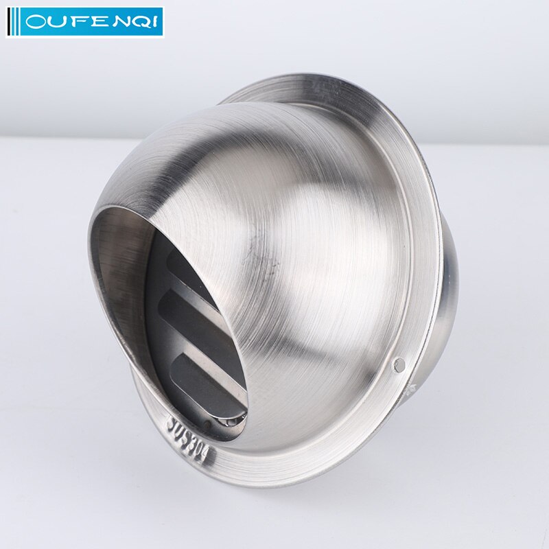 OUFENQI 304 stainless steel air outlet cover ventilation exhaust fan vent round 60mm 70mm 80mm
