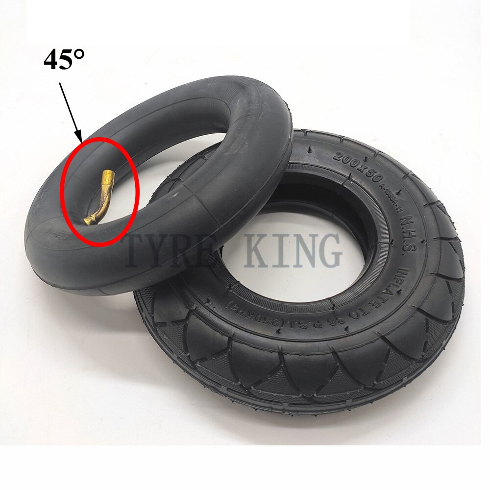 200X50 pneu de roue pneumatique avant pour Scooter électrique rasoir E100 E150 E200 Espark fou chariot Scooters 8x2 pouces pièces de roue
