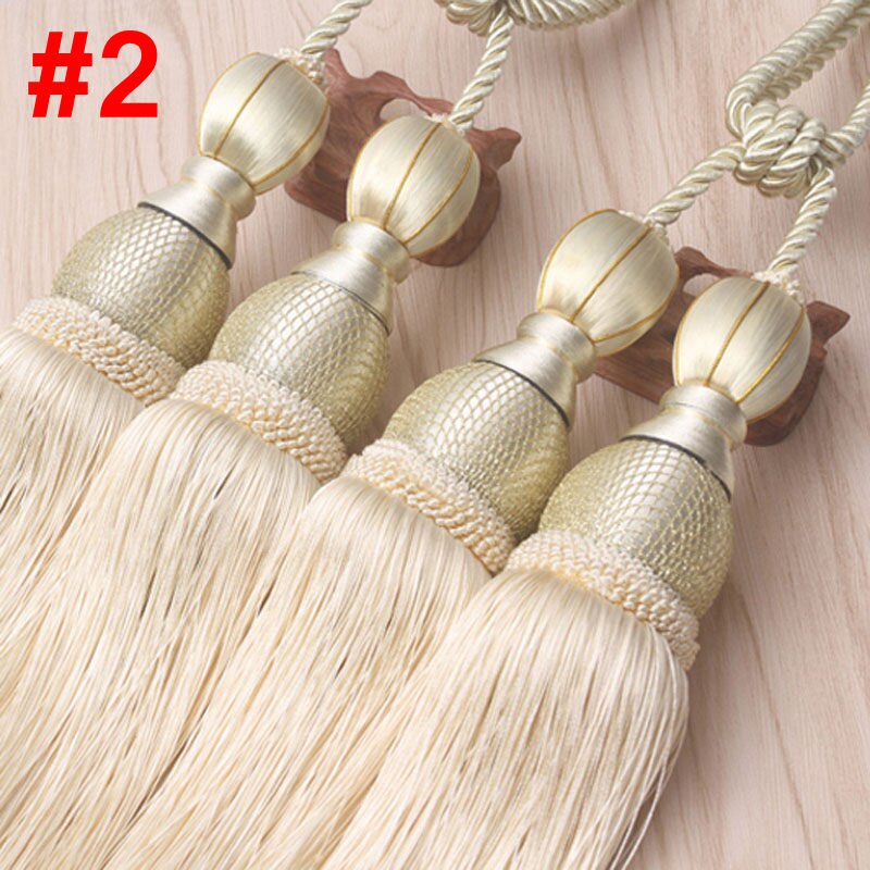 Rideaux Holdbacks glands pour rideaux Embrasse Rideau Rideau accessoires gland Tieback derniers produits chinois CP066-40: Beige