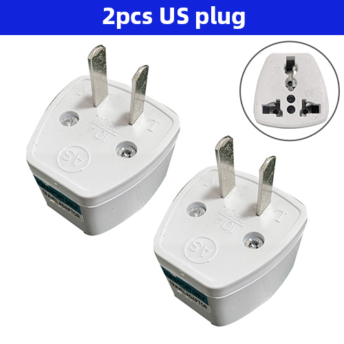 2pcs EU Plug Adapter EU US UK AU Plug Adapter Electric Charger Socket Travel Adapter Australian Electrical Socket: Chocolate