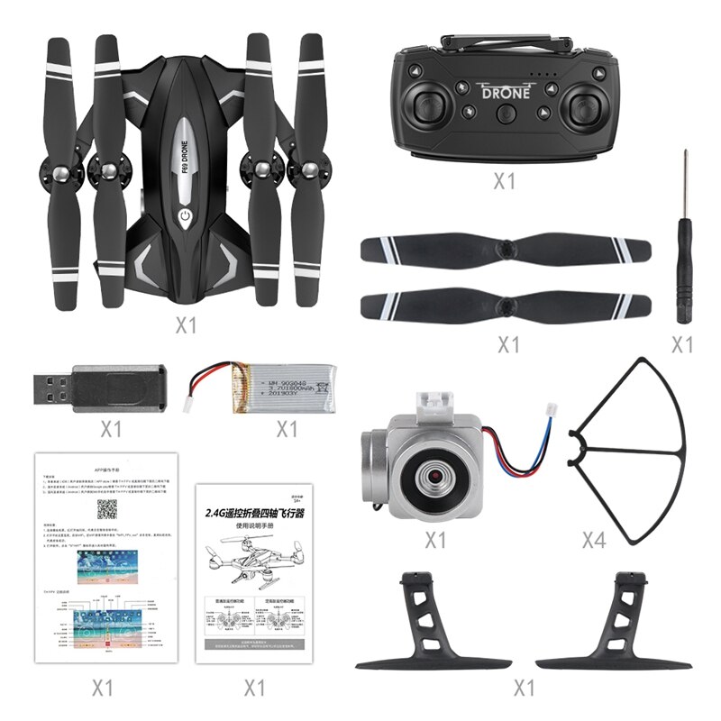 F69 warkot pilot zdalnego sterowania Wifi FPV 30W kamera 4 osi z lotu ptaka zabawki składany statków powietrznych fotografia zdjęcia wideo Rc samolot