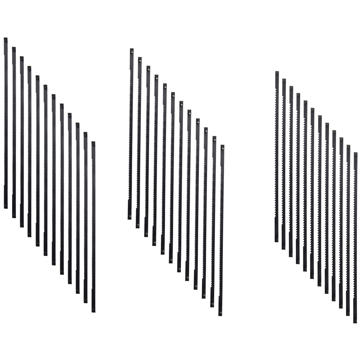 36 st rullsågblad 127mm strängsågblad i kolstål med tvärstift 15/18/24 tänder standard finsågblad