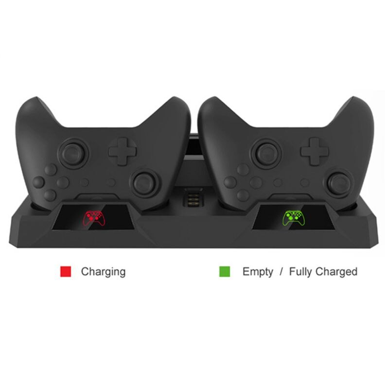 Oplaadstation met koelventilator, oplaadstandaard voor dubbele controller voor xbox one/x/s  r91a