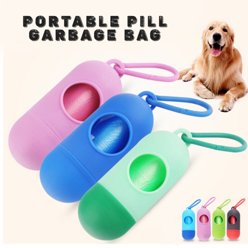 Ttlife Pil Vorm Huisdier Garbage Clean Afval Poo Bag Carrier Dog Bot Vorm Dispenser Box Holder Case Afval Kak Tas voor Honden
