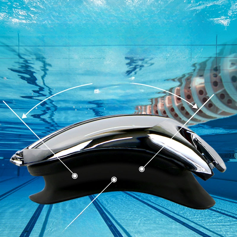 Zwembril Professionele waterdichte zwembril Bril Anti-condens 100% UV-bescherming Geen lekking voor volwassen mannen Vrouwen Jeugd