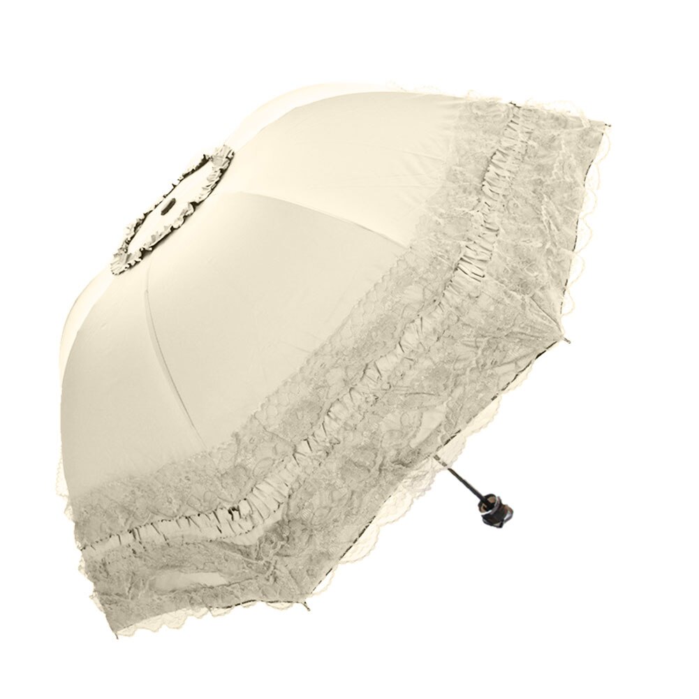 Rendas guarda-chuva de natal sol guarda-chuva feminino guarda-sol ultra leve dobrável uv con proteccion solar sombrillas: YELLOW