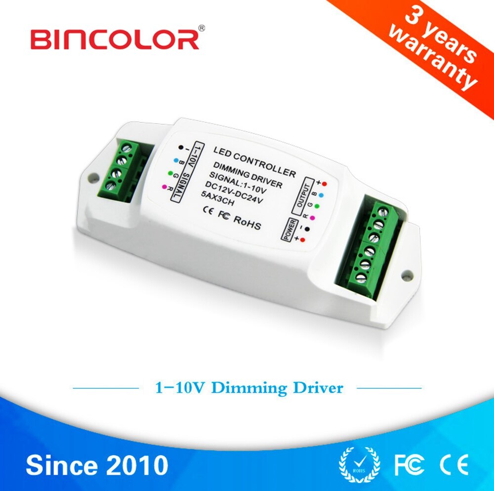 BC-330-5A LED Dimmen Driver 5A * 3CH 0-10 V LED Driver Constante Spanning PWM Driver BC-330-10A/1CH 0-10 v Dimmen Driver