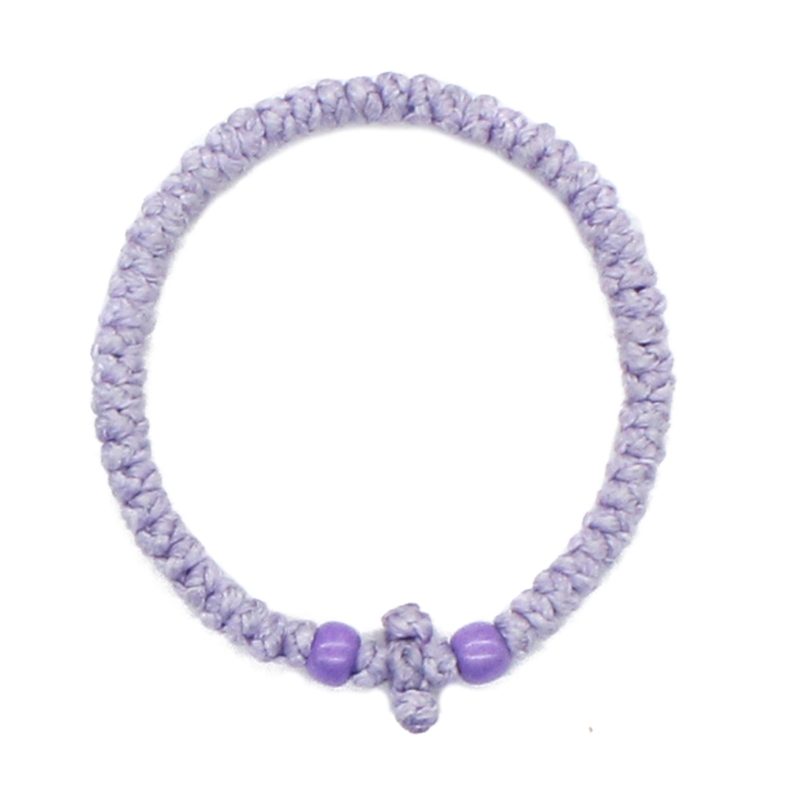 Pulsera cuerda oración ortodoxa única, cadena pulsera tejida cristiana griega griega: Oro oscuro