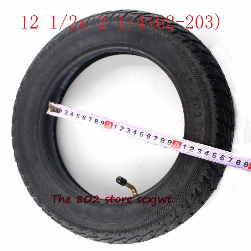Tamaño de 12 pulgadas de 12 1/2X2 1/4 (62-203) se adapta a muchos Scooters eléctricos de Gas y e-Bike 12 1/2*2 1/4 neumático de rueda y tubo interno