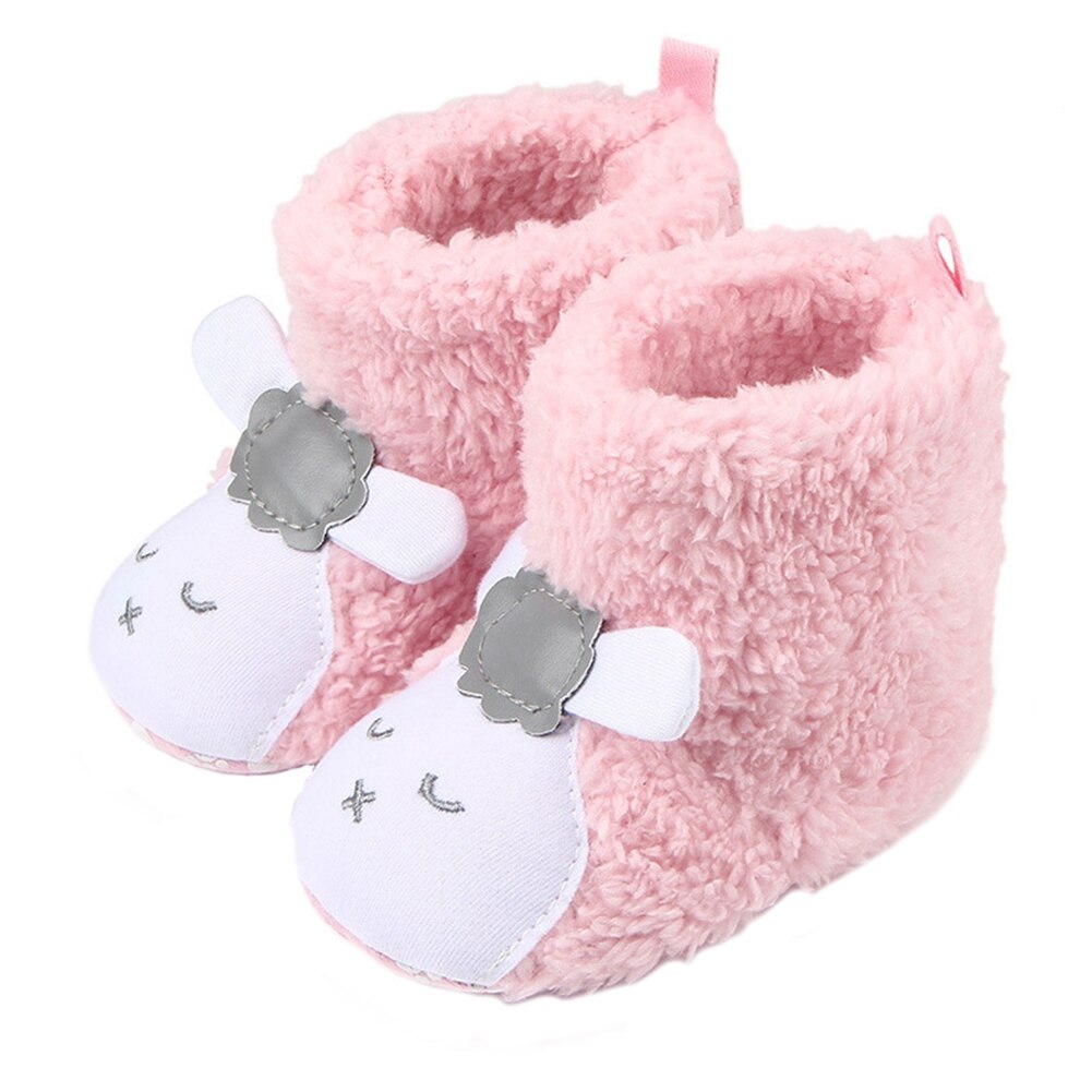 Leuke Cartoon Baby Winter Warm Booties Dier Stijl Fleece Snowboots Non Slip Peuter Babyschoenen Baby Katoen Laarzen: 2 / 3 to 5 months
