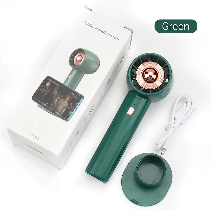 Draagbare wimperventilator Handheld kleine USB-oplaadventilator Wimperlijm Speciale droger Wimperverlengingsbenodigdheden Make-up gereedschap: green