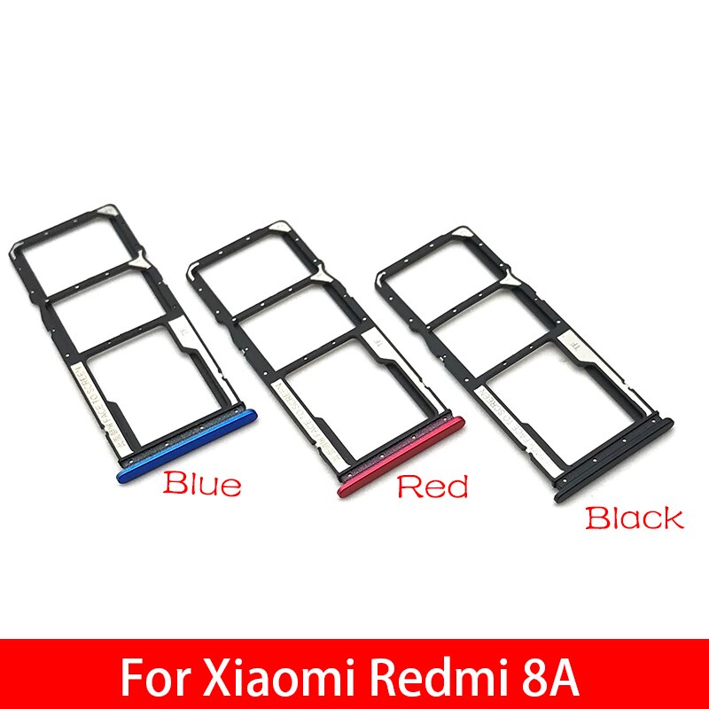 Sim-korthållare för fack för xiaomi redmi 8a reservdel
