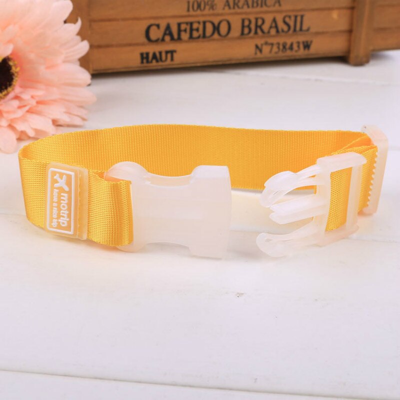 Correas ajustables con hebilla para equipaje, 5 uds., bolsa de equipaje, cinturón de amarre, accesorios de viaje: 5pcs yellow