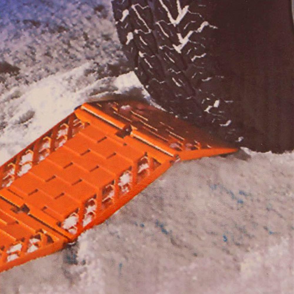 Auto Opvouwbare Sneeuw Modder Uit De Haak Plaat Vouwen Skid Plate Band Matten Zand Sneeuwkettingen Hoge Sterkte Metalen