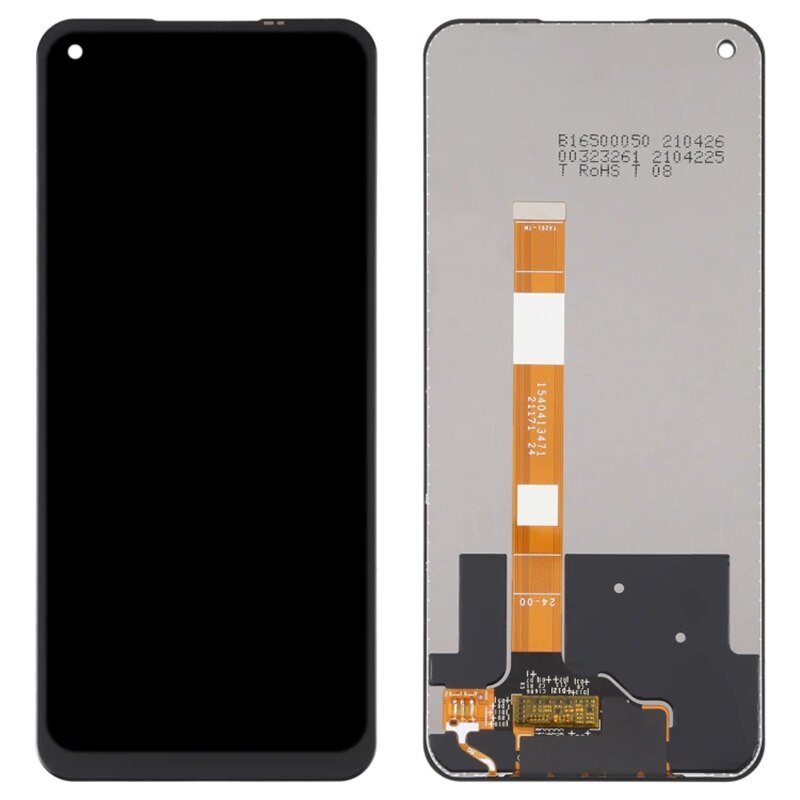 Original skjerm for oppo  a54 cph 2239 lcd display touch digitizer med ramme for oppo  a54 a74 a93 5g lcd reparasjon