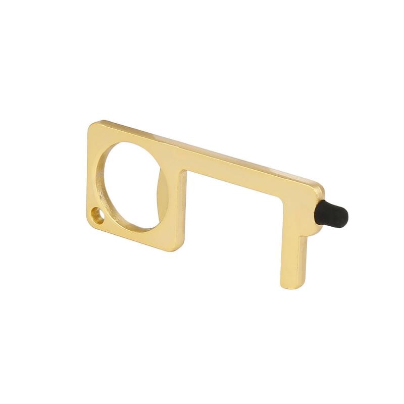 Anti Contact Door Opener Key Hand Tool No Touch Door Opener Key Chain Non-contact Door Handle Elevator Artifact Keychain