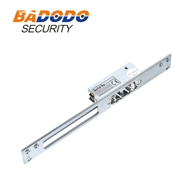 Long Narrow Plate EU Door Gate Lock Electric Strike Fail safe/Fail secure adjustable for access control