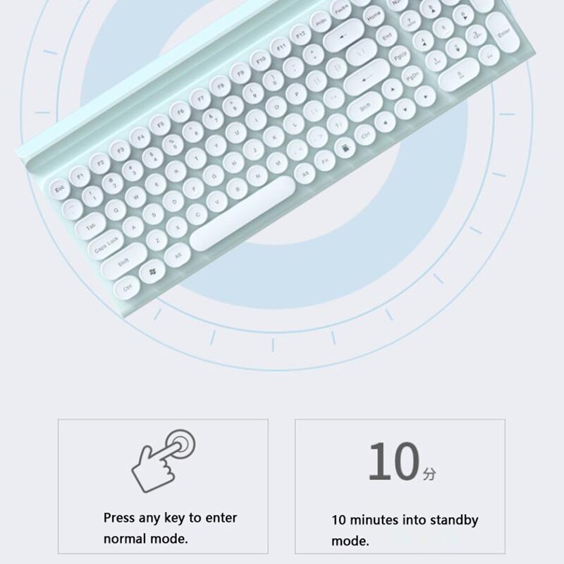 USB 104-key Gaming wired membrane keyboard and mouse set is suitable for computer notebooks as for girls
