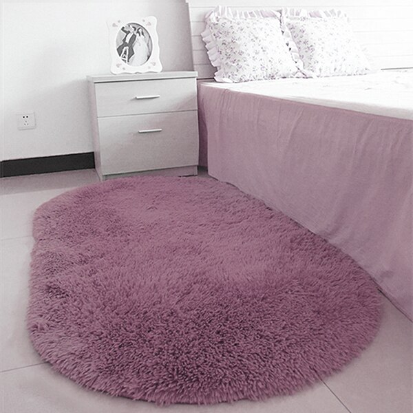 40*60cm antislip, pluizige shaggy vloerkleden voor in huis, kamer, tapijt, vloermatten, slaapkamer, badkamer, deurmatten, shag tapijten: Grijspaars