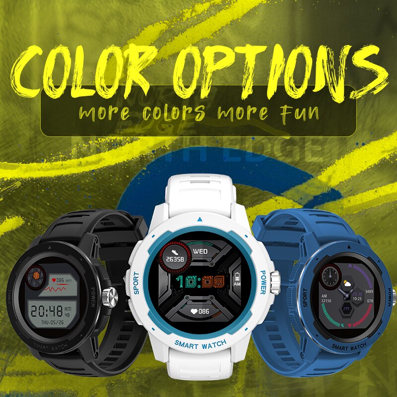 Noord Rand Mannen Digitale Horloge Mannen Mode Sport Horloges Volledige Touch Screen Hartslag Stappenteller Stopwatch IP68 Waterdichte Klok