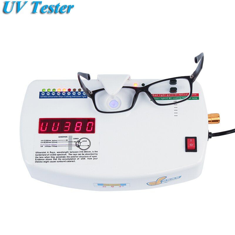 UV400 Tester Anti-radiation Multi-functional UV Tester 10W 220V Glasses Equipment CP-13B