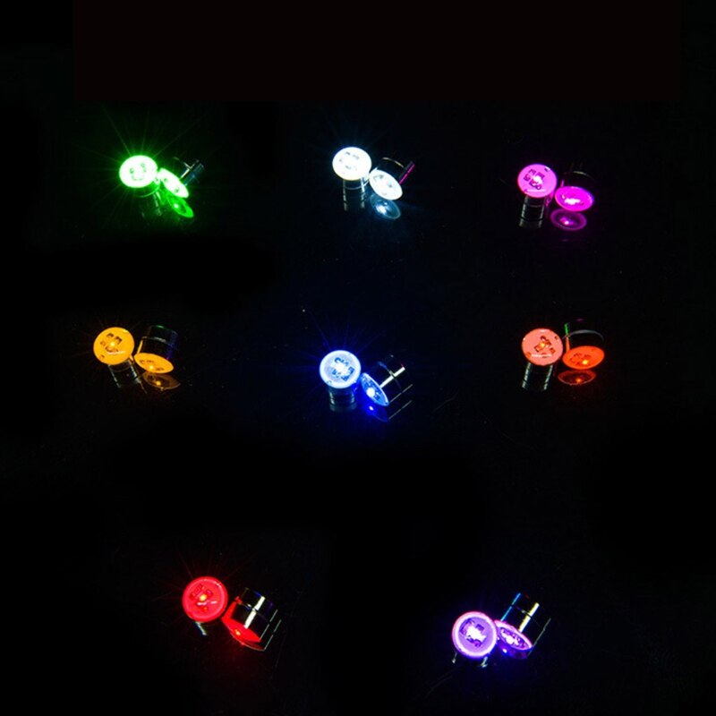 9 Colors Magnetic Light Up LED Flashing Blinking Shining Earrings Led No Piercing Ear Studs Kit Party Shiny Jewelry