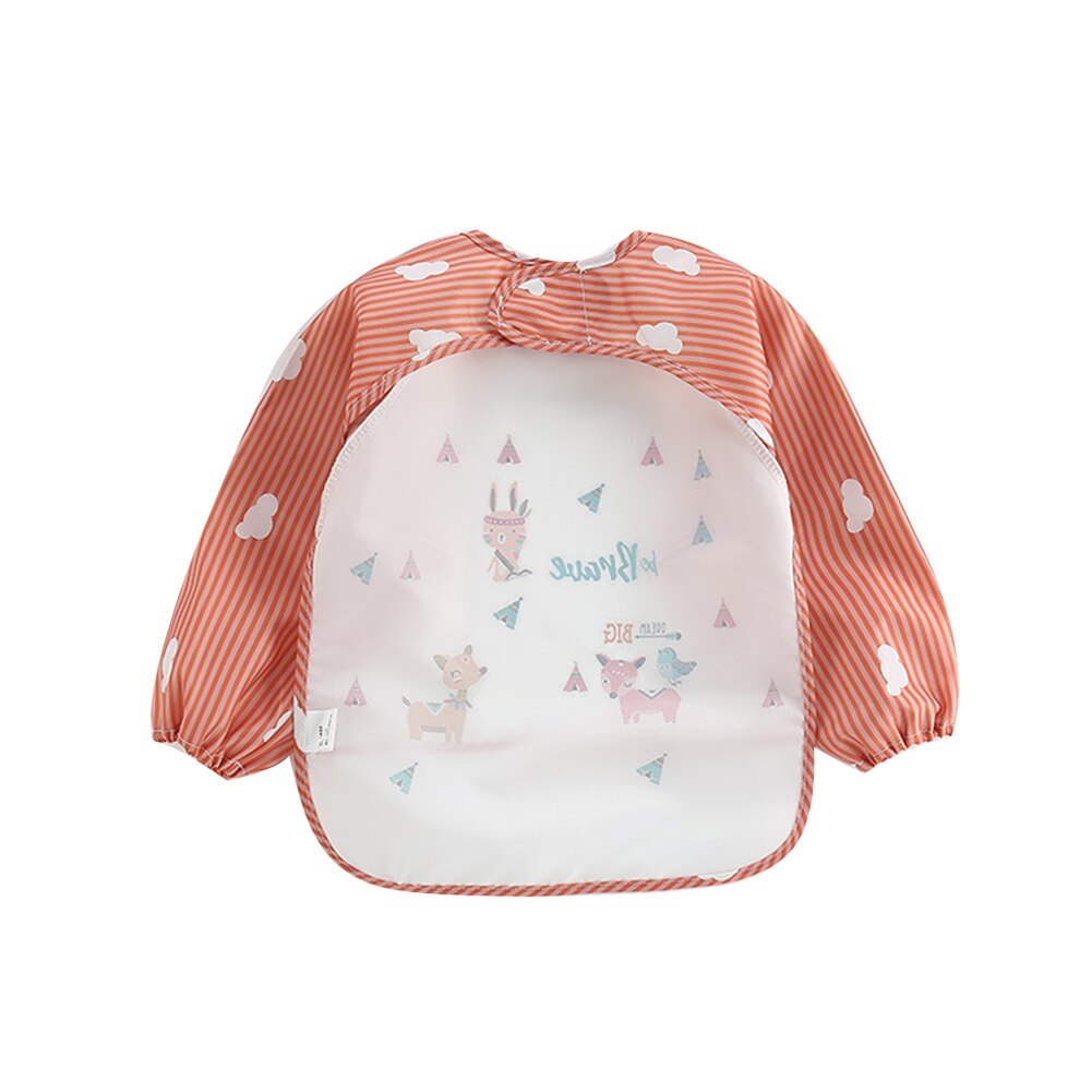 Baby Jungen Mädchen lang Ärmel Wasserdicht Fütterung Kunst Schürze Lätzchen Kittel Lätzchen freundlicher essen Brust Kind Baby Kleidung Wasserdicht