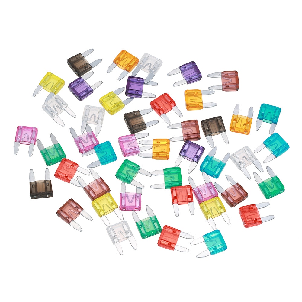 Mini fusibles de lame de voiture | 100 pièces, assortiment de camions de voiture, Kit de fusibles 2A 3A 5A 7.5A 10A 15A 20A 25A 30A 35A, fusible de lame de voiture, accessoires de voiture
