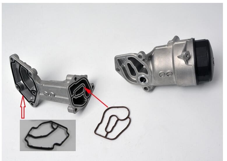 1 set Oil Filter Housing Gasket for Mercedes Sprinter W164 W251 GL350 ML350 6421840080 6421801410
