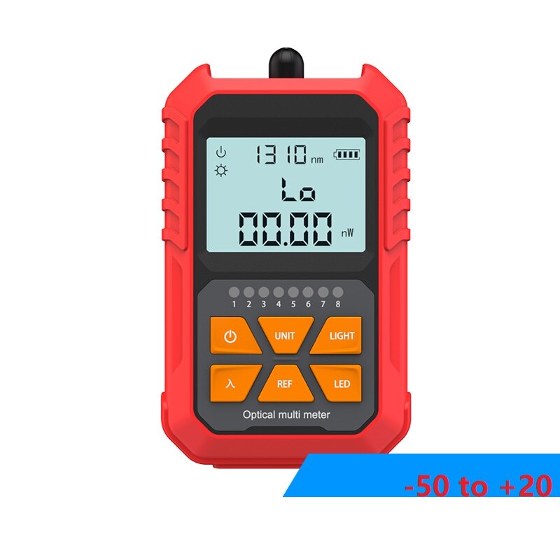 Mini Fiber Optische Power Meter Fc/Sc/St Universele Interface Test Range-70dBm ~ + 3dBm -50dBm ~ + 20dBm: B -50 to 20