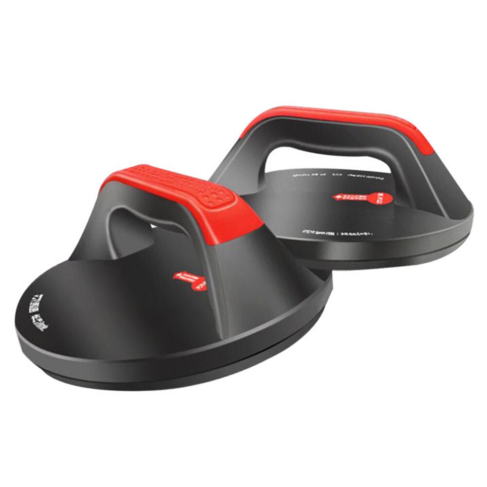 1 Pair Push Up Stand Back Exercise Arms Ergonomic Chest Equipment Body Building Round Base Gym Nonslip Handle Workout Support