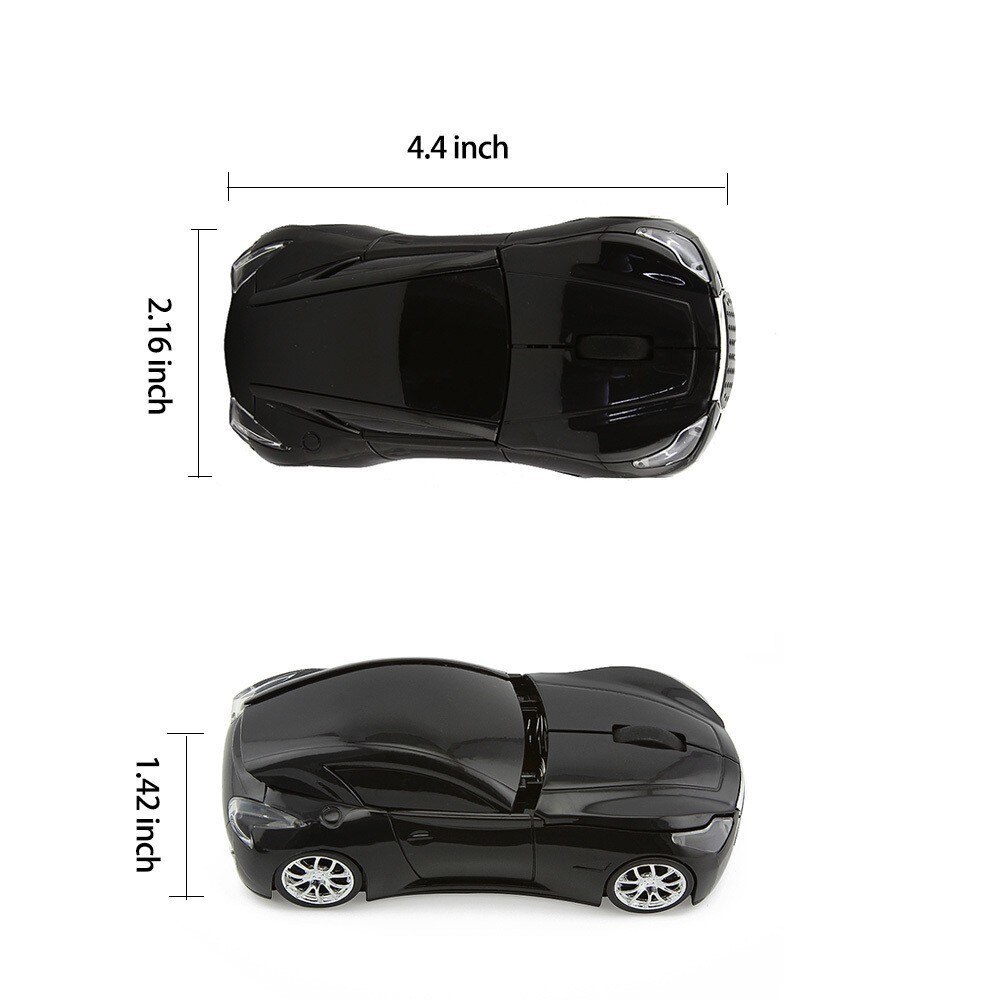 Ratón inalámbrico Infiniti, forma de coche deportivo, 2,4 Ghz, USB, ratones ópticos de ordenador, para PC, portátil,