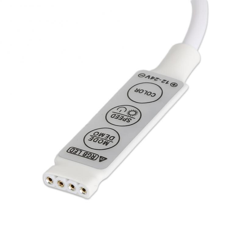 1Pcs Rgb Controler 3 Pin Led Strip Verlichting Dimmer Controller Mini Sleutel Controler Verlichting Accessoires 12-24V uk