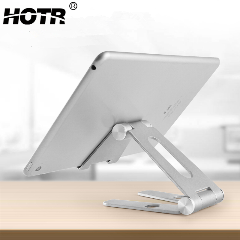 Hotr Opvouwbare Tablet Houder Aluminium Metal Telefoon Houder Draaibare Draagbare Tablet Houder Voor Ipad Pro Air Mini 1/2/3/4