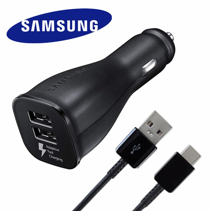 Samsung-cargador de coche A20 de 15W, Cable Usb tipo C de carga rápida adaptable Original para Samsung Galaxy S10, S8, S9, A50 Plus, Note 8 9