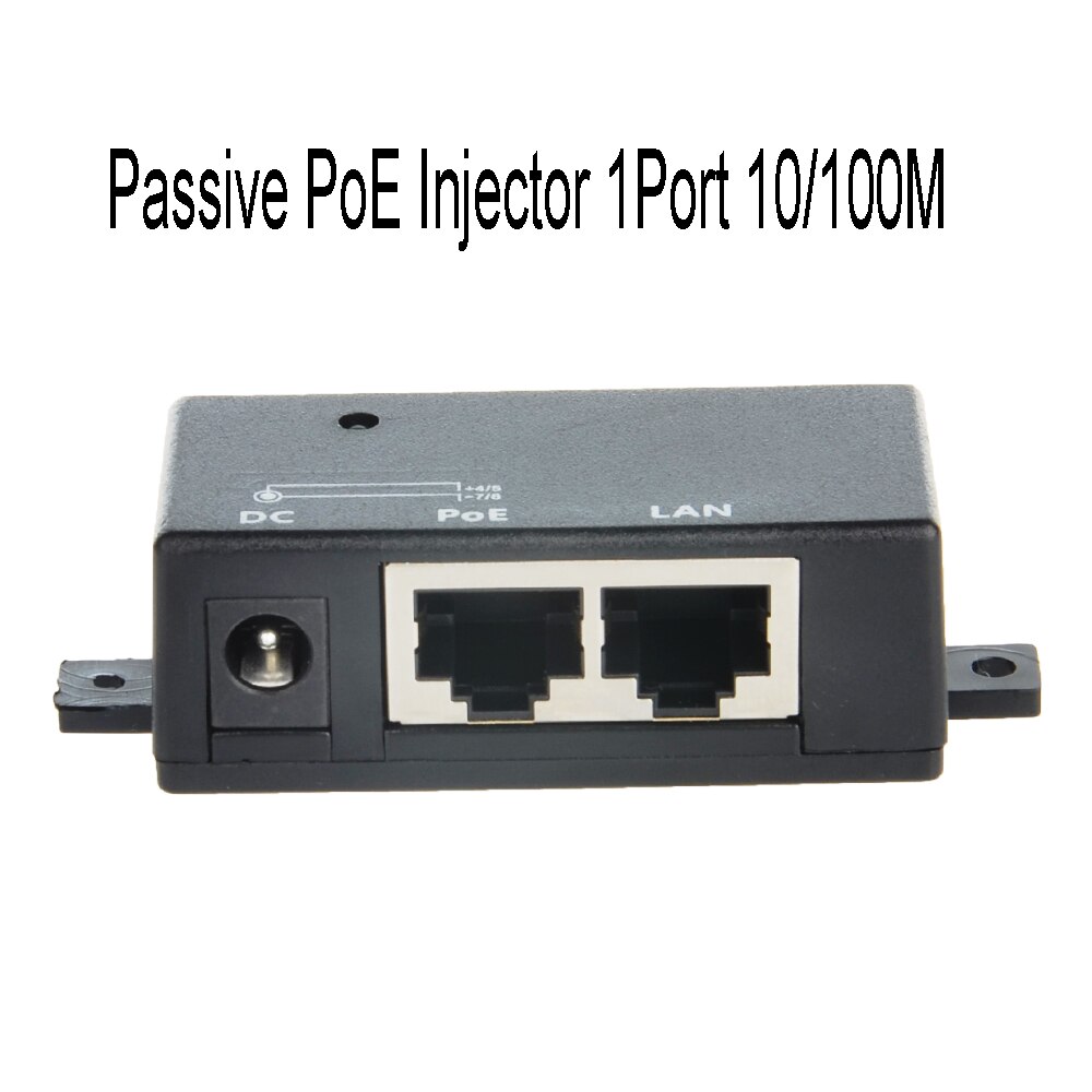 1 portti 10/100 seinäasennusvirta ethernet poe -suutin virtalähteellä 48v 30w mukana: poe -1-48 v 30w