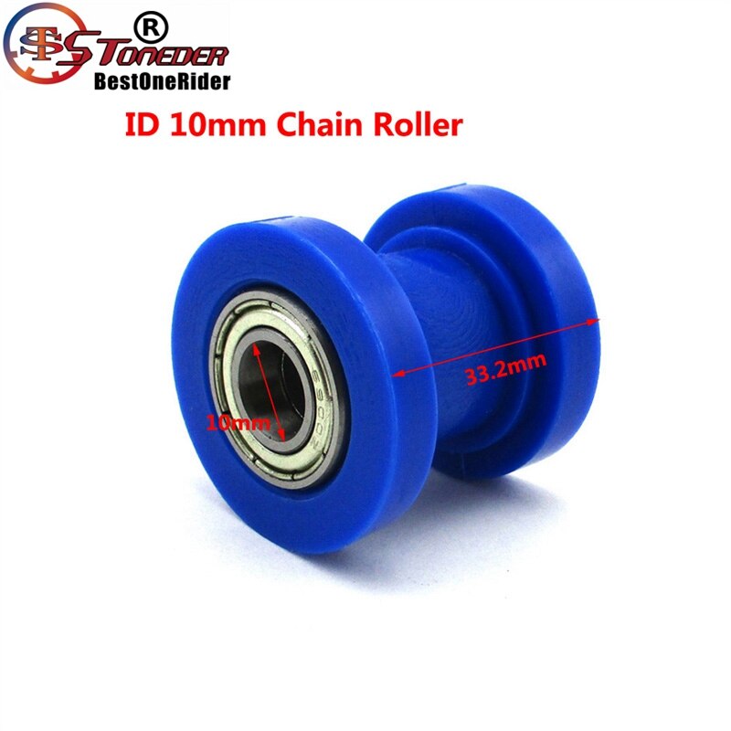 STONEDER 10x10mm Blau Gummi Kette Rolle Für 50cc-250cc SSR YCF IMR Apollo Kayo Braaap Lifan YX DHZ GPX Schmutz Fahrrad Motorrad