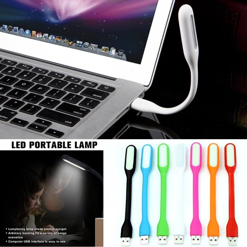 Flexibele usb led-lamp, mini-lamp voor computer, laptop, notebook, pc, powerbank, draagbaar, ultrahelder