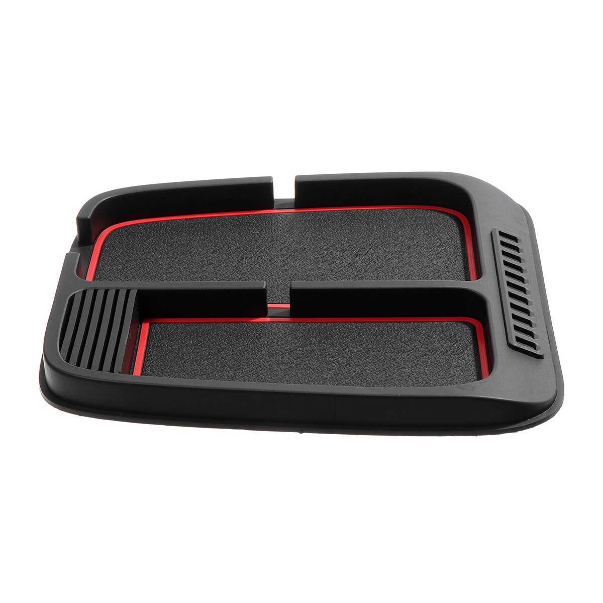 Tapis de tableau de bord de voiture en caoutchouc de silicone, support de téléphone, carte de stationnement temporaire, support d'autocollant de numéro de téléphone, tapis antidérapant