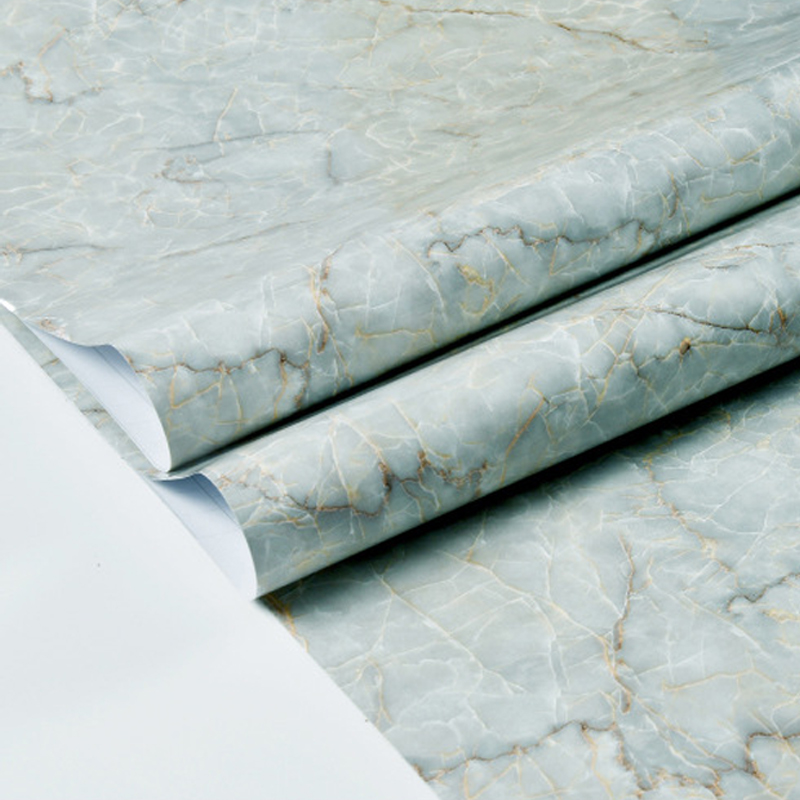 Papel pintado de pegatinas de pared de mármol, pegatinas de pared autoadhesivas de cocina, pegatinas impermeables de PVC a prueba de grasa, pegatinas de baño