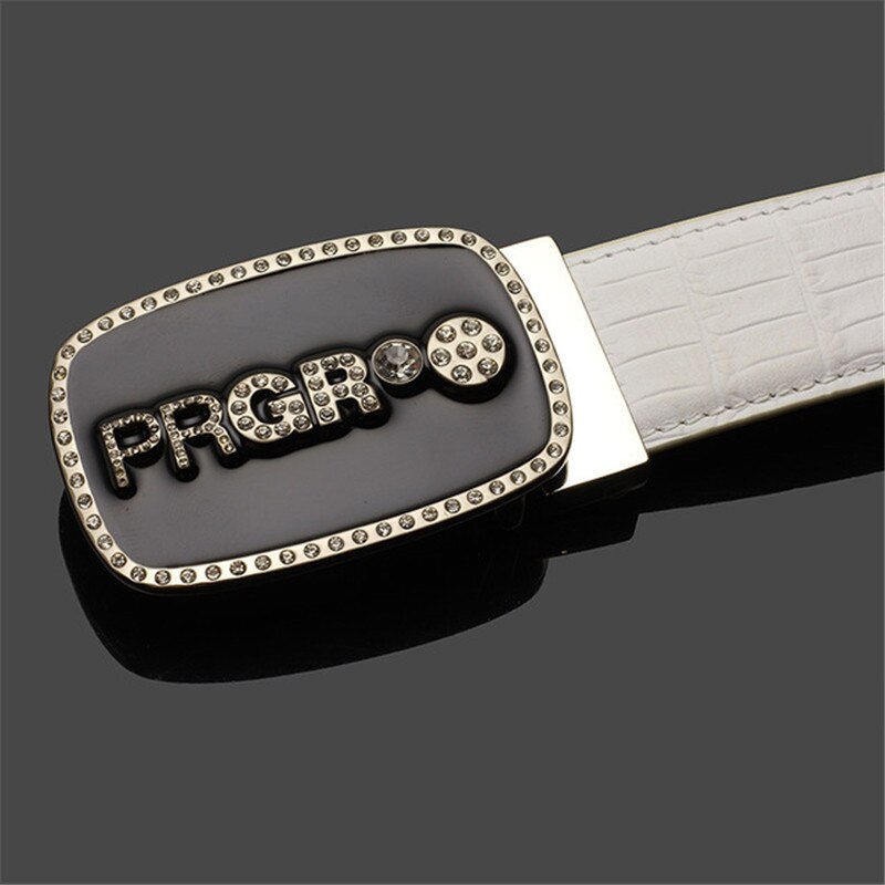 Prgr diamant golfclubs riem krokodillenleer complete set clip riem breedte 3.5cm unisex